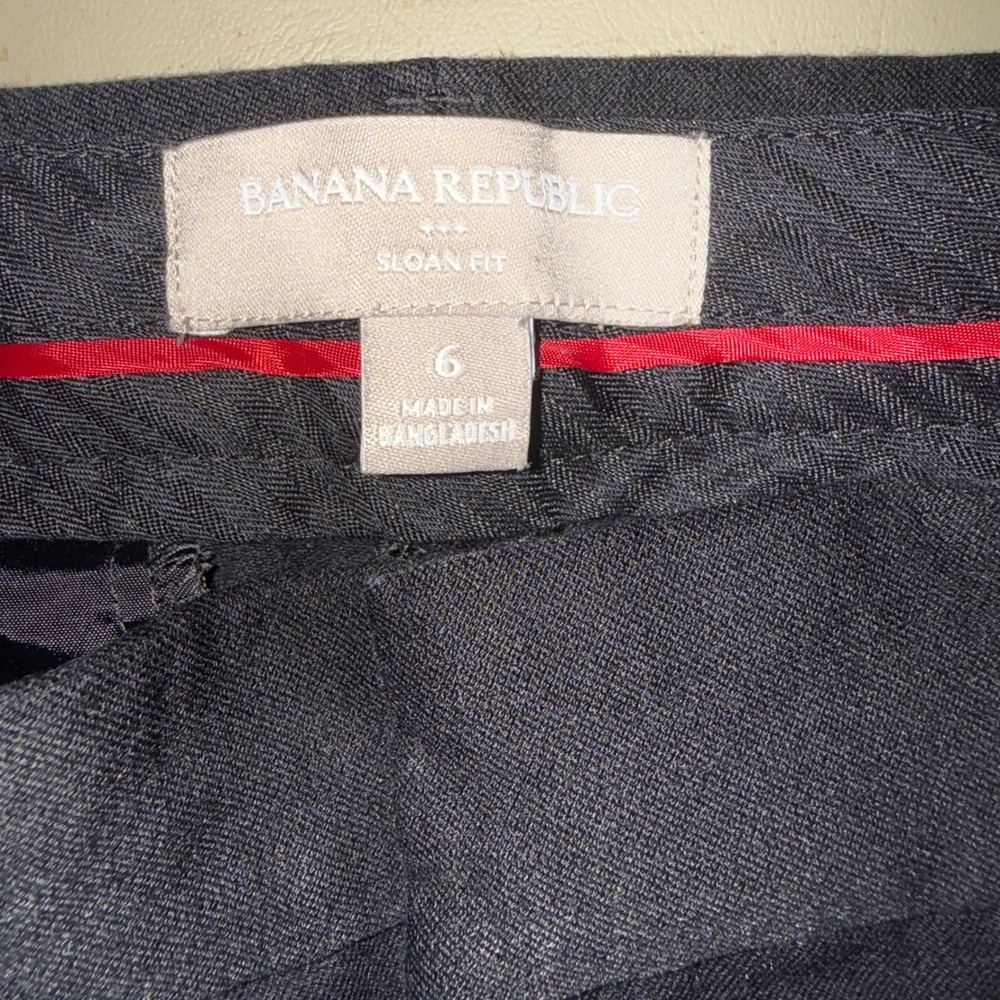 Banana Republic Sloan Fit Black Straight Leg Women's Pants Size 6 - Picture 4 of 4